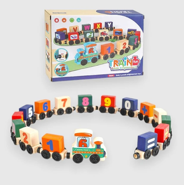 16Pcs Kids Fun Digital Number Train